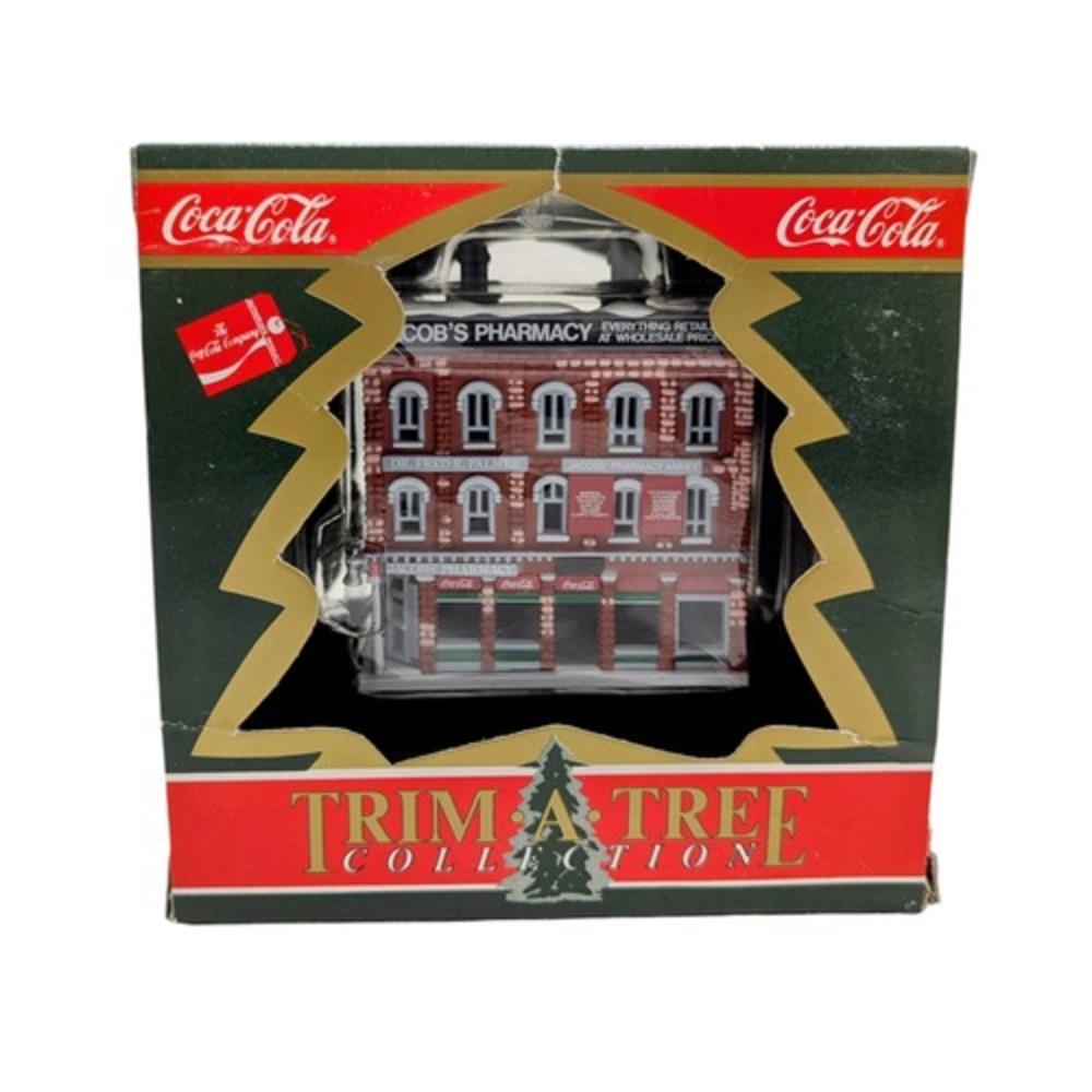 1991 Coca Cola Trim A Tree Collection Jacob's Pharmacy Ornament